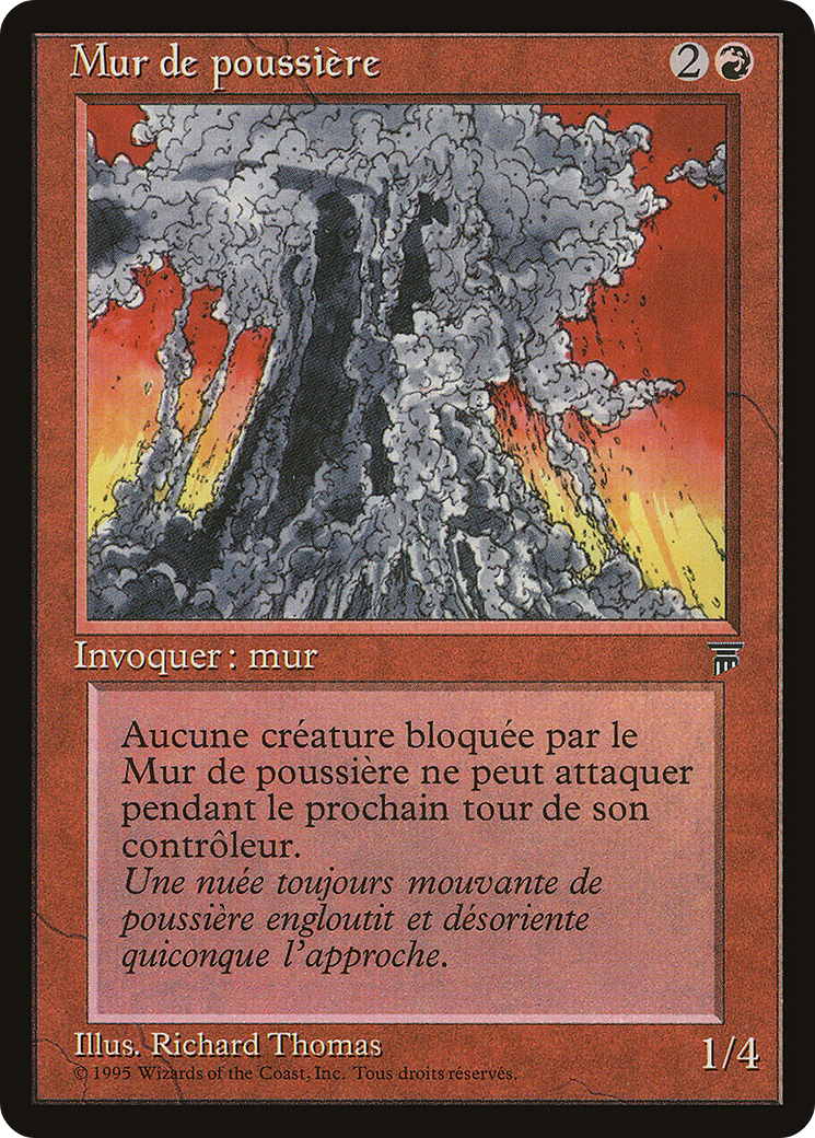 {C} Wall of Dust (French) - "Mur de poussiere" [Renaissance][REN 097]