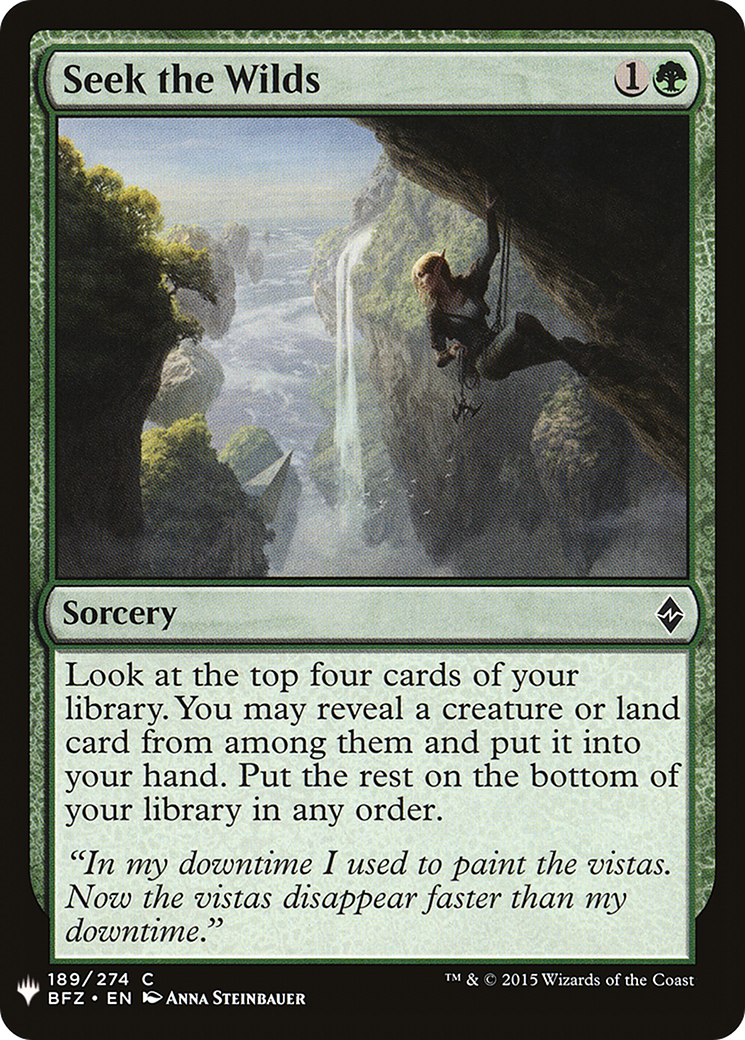 {C} Seek the Wilds [Mystery Booster][LS BFZ 189]