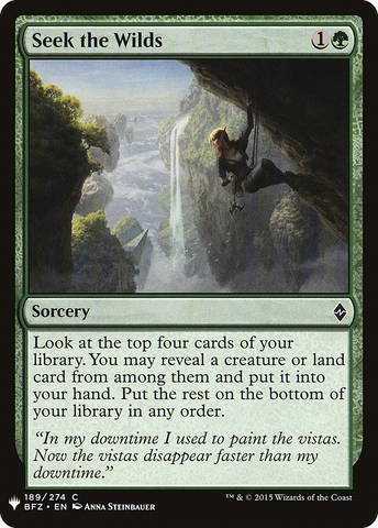 {C} Seek the Wilds [Mystery Booster][LS BFZ 189]