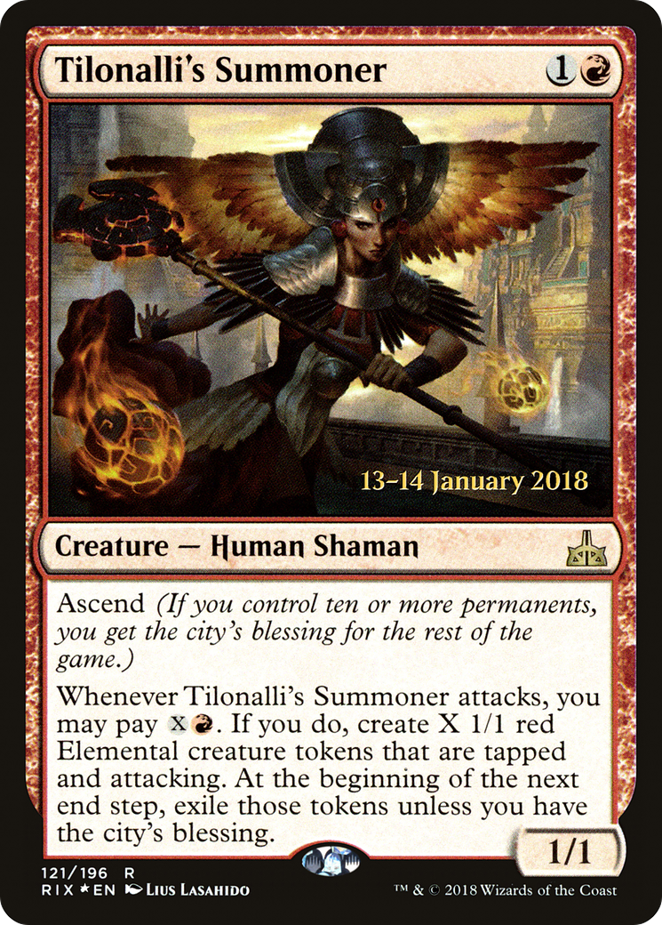 {R} Tilonalli's Summoner [Rivals of Ixalan Prerelease Promos][PR RIX 121] - Misty Mountain Games