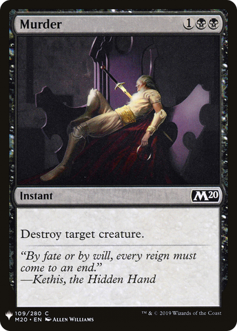 {C} Murder [Mystery Booster][LS M20 109]