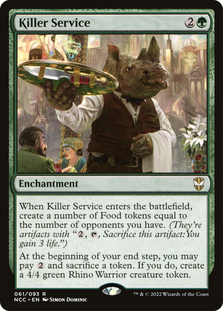 {R} Killer Service [Streets of New Capenna Commander][NCC 061]