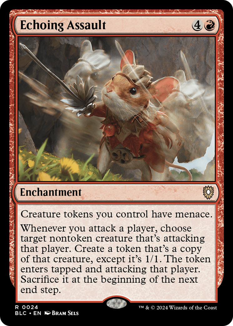 {R} Echoing Assault [Bloomburrow Commander][BLC 024]