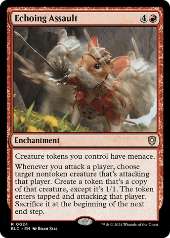 {R} Echoing Assault [Bloomburrow Commander][BLC 024]
