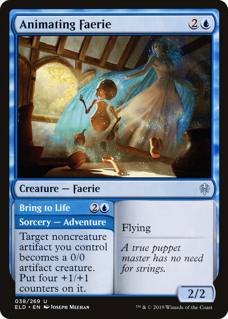 {C} Animating Faerie // Bring to Life [Throne of Eldraine][ELD 038]