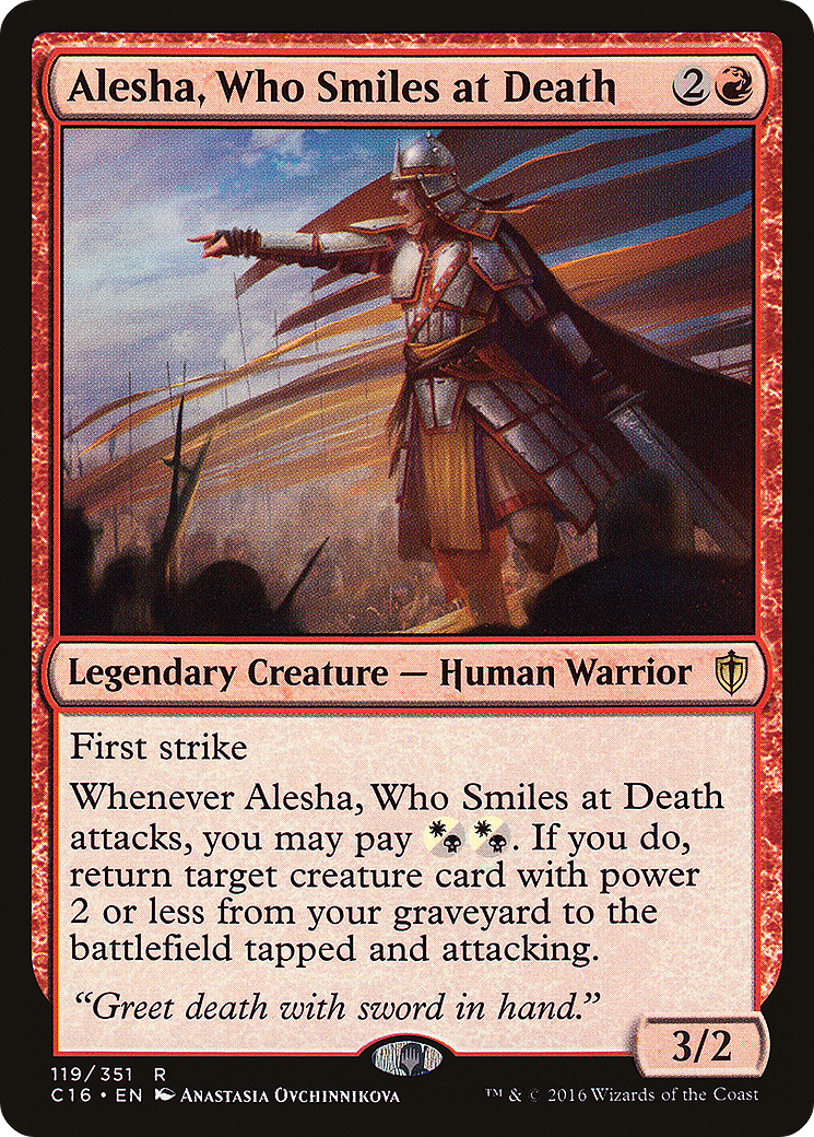 {R} Alesha, Who Smiles at Death [Commander 2016][C16 119] - Misty Mountain Games