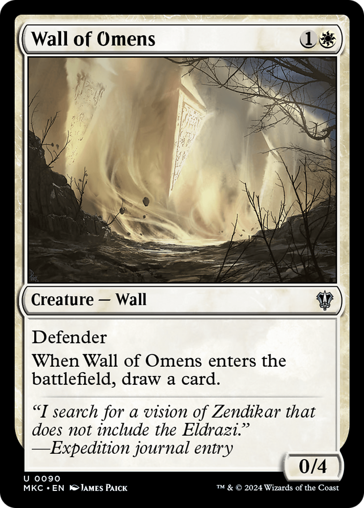 {C} Wall of Omens [Murders at Karlov Manor Commander][MKC 090]