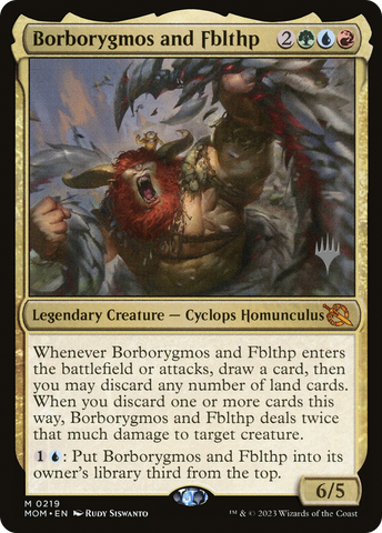 {R} Borborygmos and Fblthp (Promo Pack) [March of the Machine Promos][PP MOM 219]