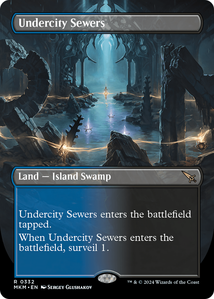 {@R} Undercity Sewers (Borderless) [Murders at Karlov Manor][MKM 332]