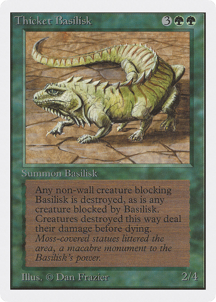 {C} Thicket Basilisk [Unlimited Edition][2ED 219] - Misty Mountain Games