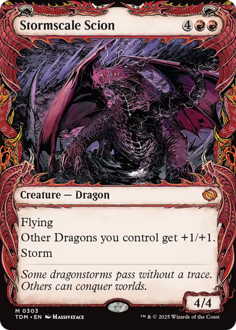{@R} Stormscale Scion (Showcase) [Tarkir: Dragonstorm][TDM 303]