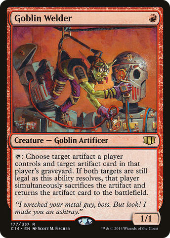 {R} Goblin Welder [Commander 2014][C14 177]