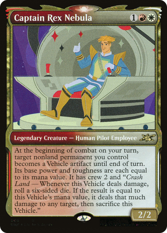 {R} Captain Rex Nebula (Showcase) (Galaxy Foil) [Unfinity][UNF 508]