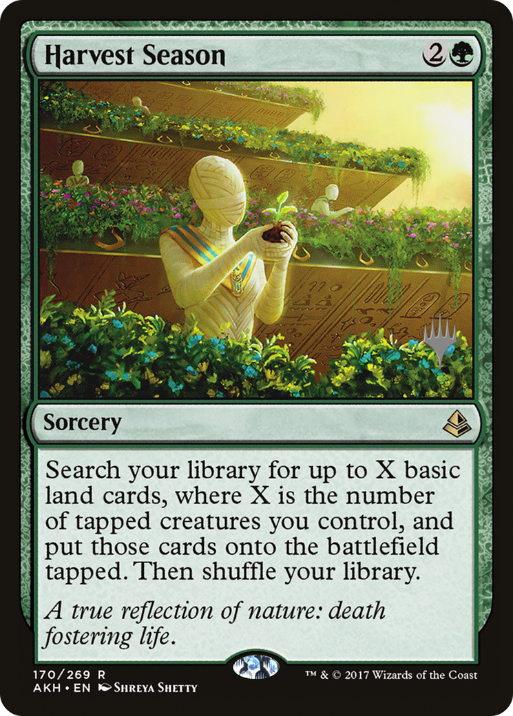 {R} Harvest Season (Promo Pack) [Amonkhet Promos][PP AKH 170] - Misty Mountain Games