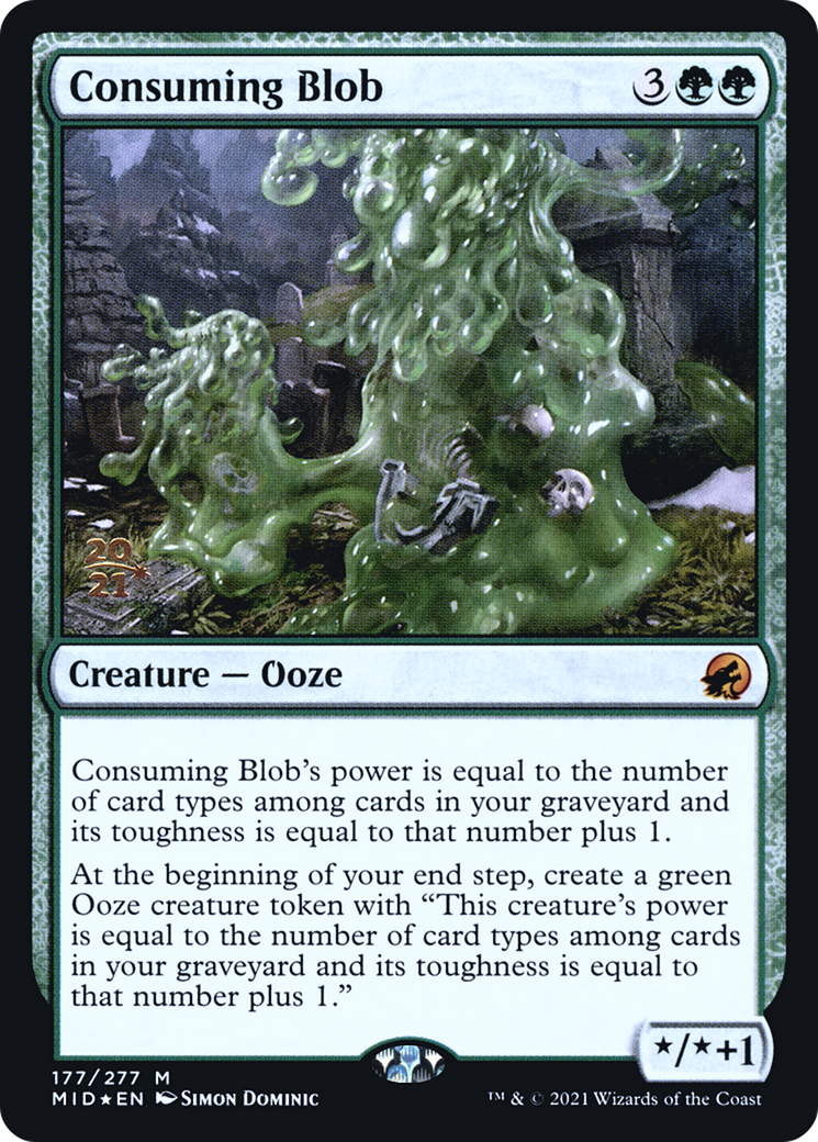 {R} Consuming Blob [Innistrad: Midnight Hunt Prerelease Promos][PR MID 177]
