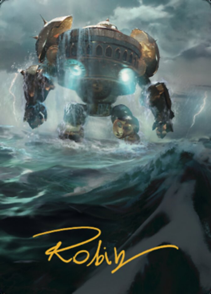 {A} Island Art Card (Gold-Stamped Signature) [The Brothers' War Art Series][GS ABRO 049]