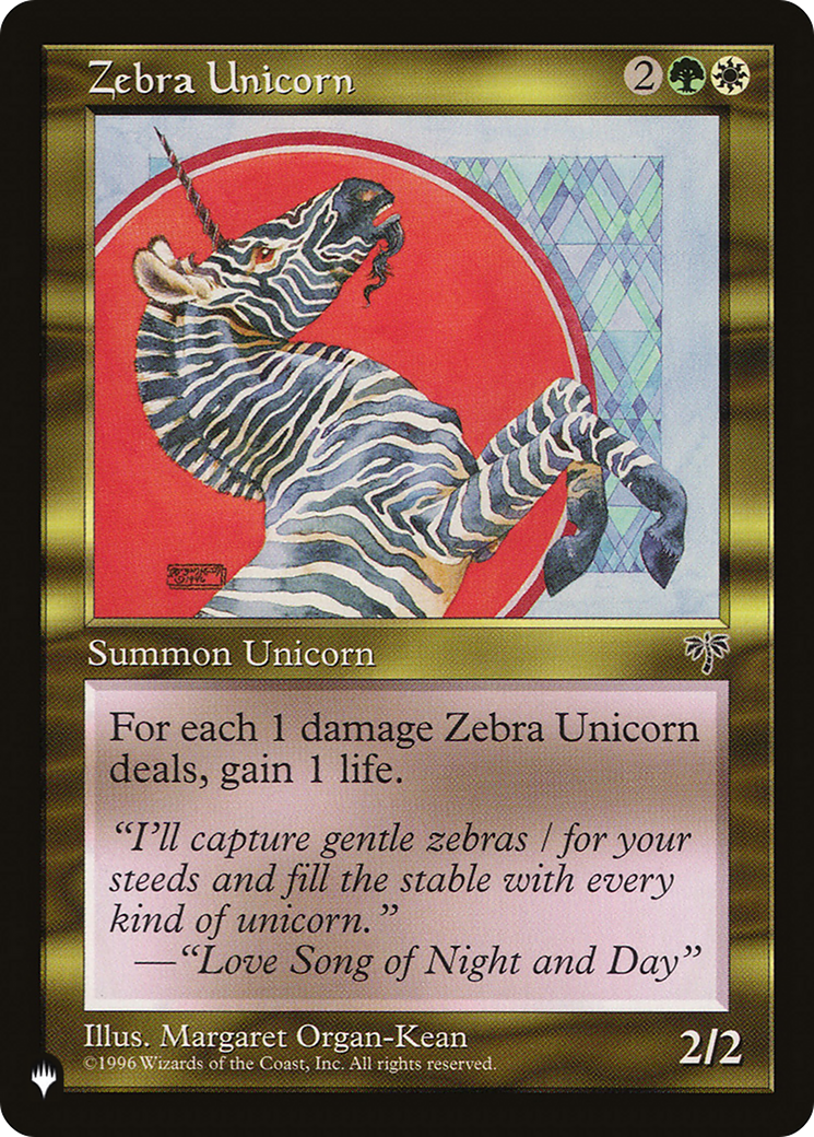 Zebra Unicorn [LIST MIR-290]