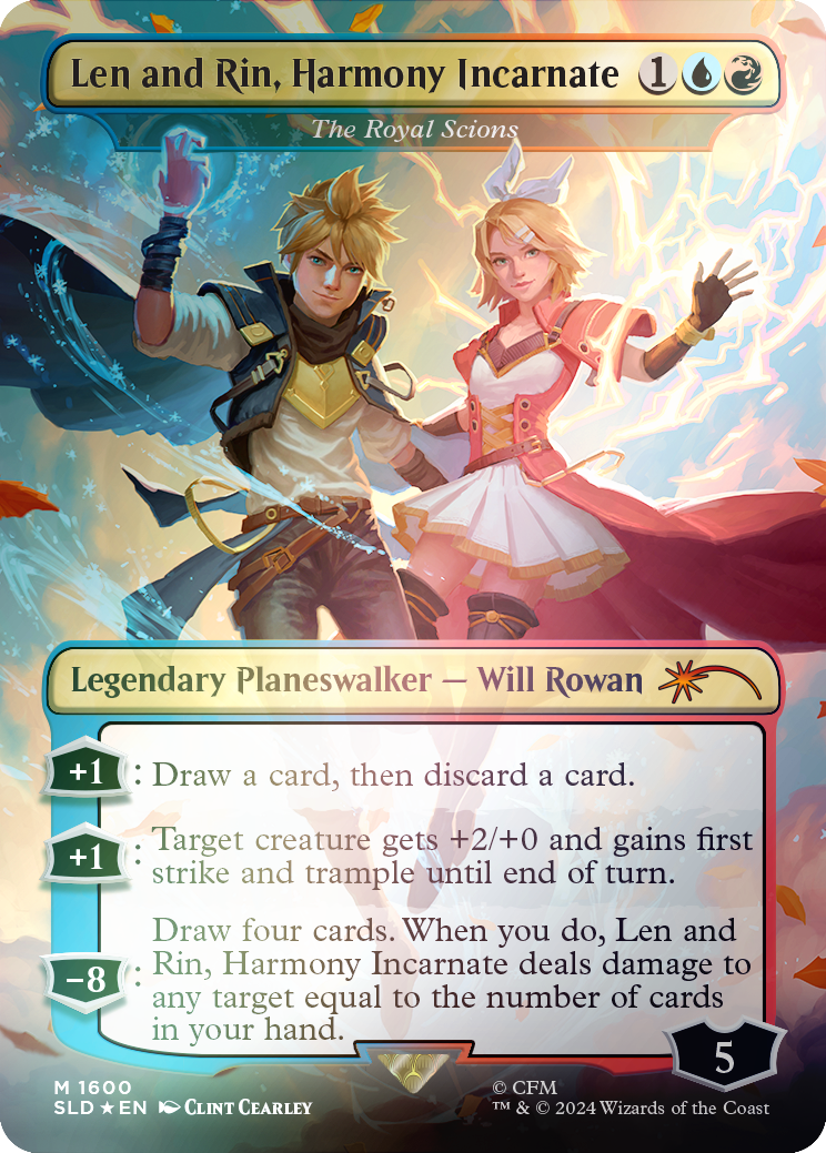 {R} Len and Rin, Harmony Incarnate - The Royal Scions (Rainbow Foil) [Secret Lair Drop Series][RBF SLD 1600]