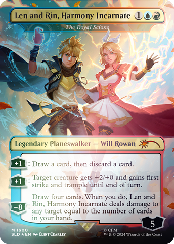{R} Len and Rin, Harmony Incarnate - The Royal Scions (Rainbow Foil) [Secret Lair Drop Series][RBF SLD 1600]