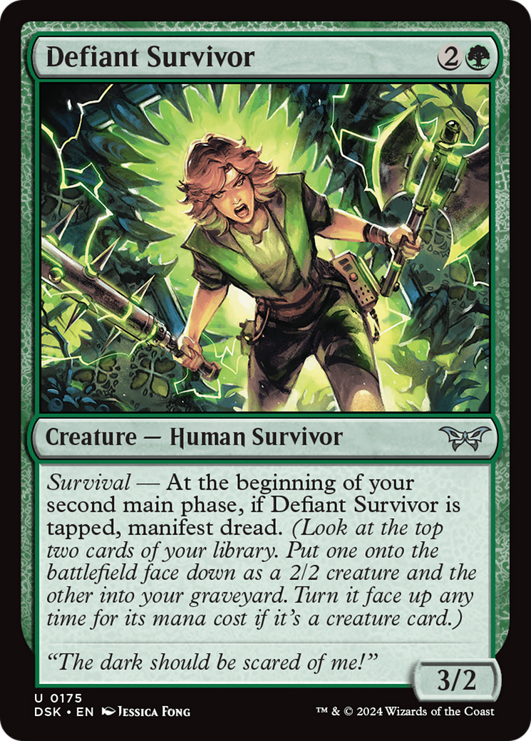 {@C} Defiant Survivor [Duskmourn: House of Horror][DSK 175]