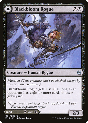 {C} Blackbloom Rogue // Blackbloom Bog [Zendikar Rising][ZNR 091]