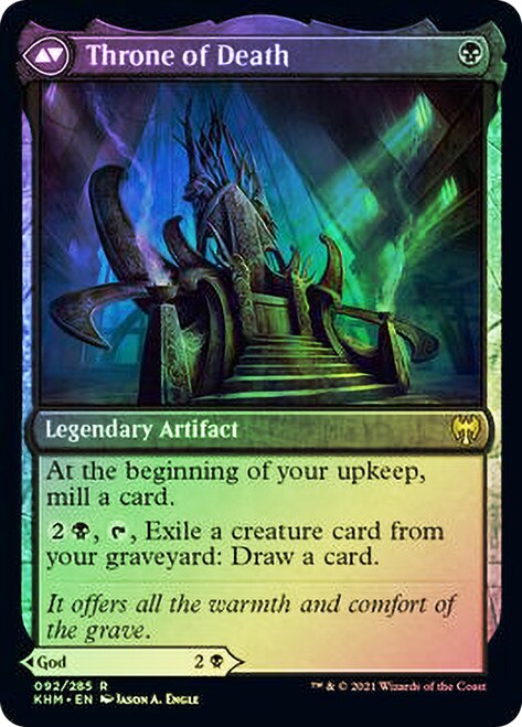 {R} Egon, God of Death // Throne of Death [Kaldheim Prerelease Promos][PR KHM 092]