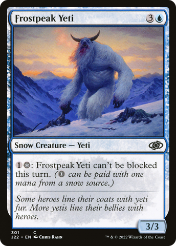 {C} Frostpeak Yeti [Jumpstart 2022][J22 301]