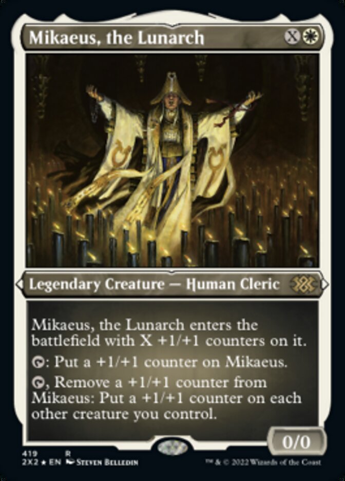 {R} Mikaeus, the Lunarch (Foil Etched) [Double Masters 2022][2X2 419]