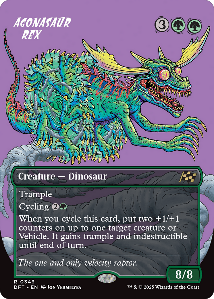 {@R} Agonasaur Rex (Borderless) [Aetherdrift][DFT 343]