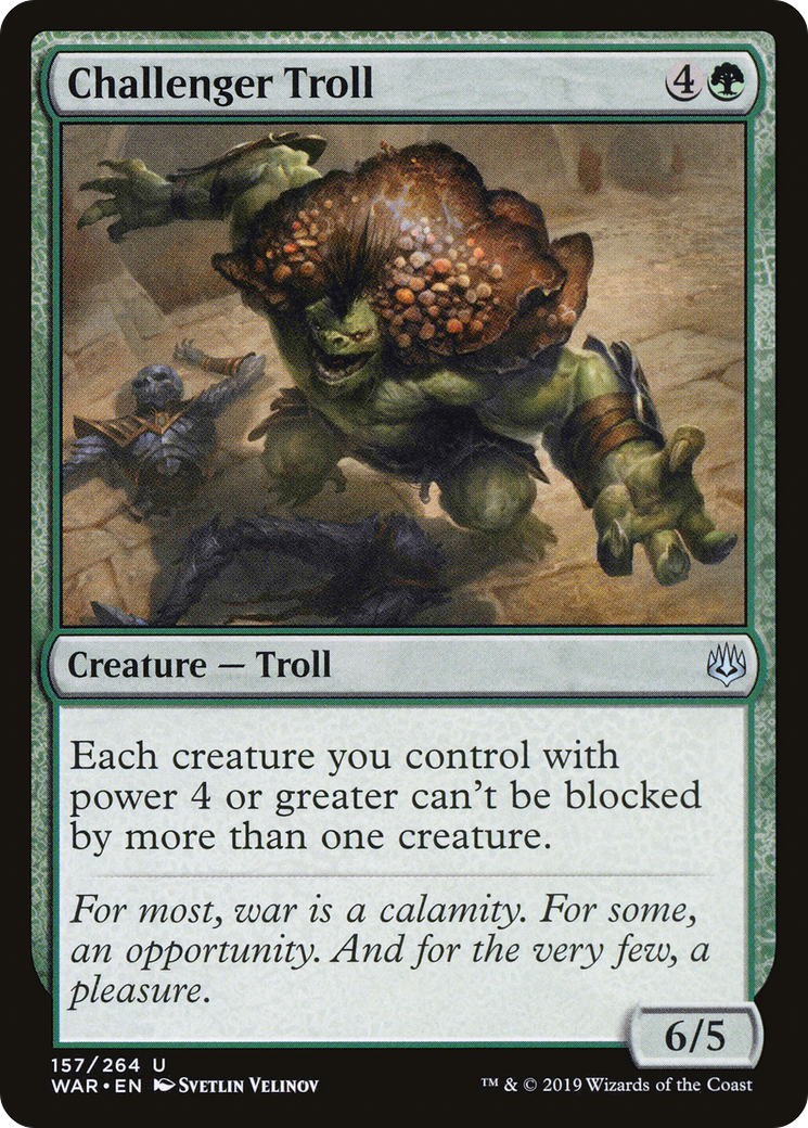 {C} Challenger Troll [War of the Spark][WAR 157]