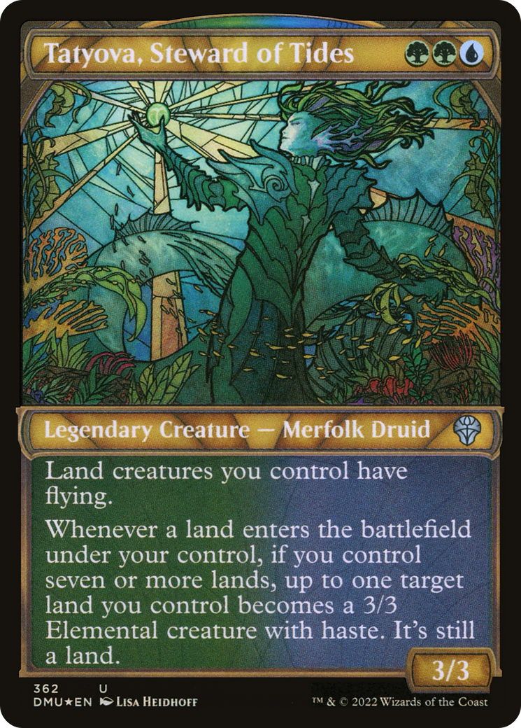 {C} Tatyova, Steward of Tides (Showcase Textured) [Dominaria United][DMU 362]