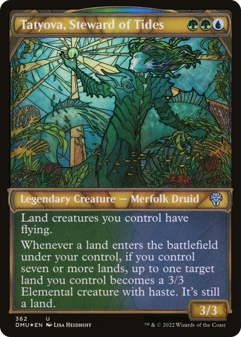{C} Tatyova, Steward of Tides (Showcase Textured) [Dominaria United][DMU 362]