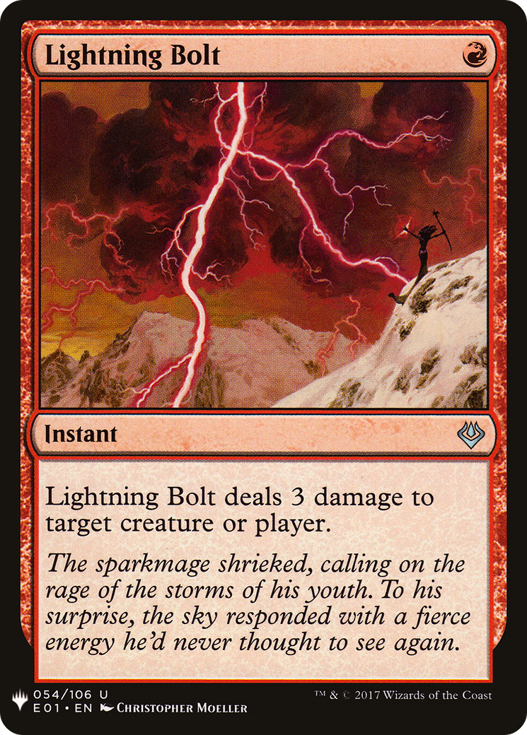 {C} Lightning Bolt [Mystery Booster][LS E01 054]