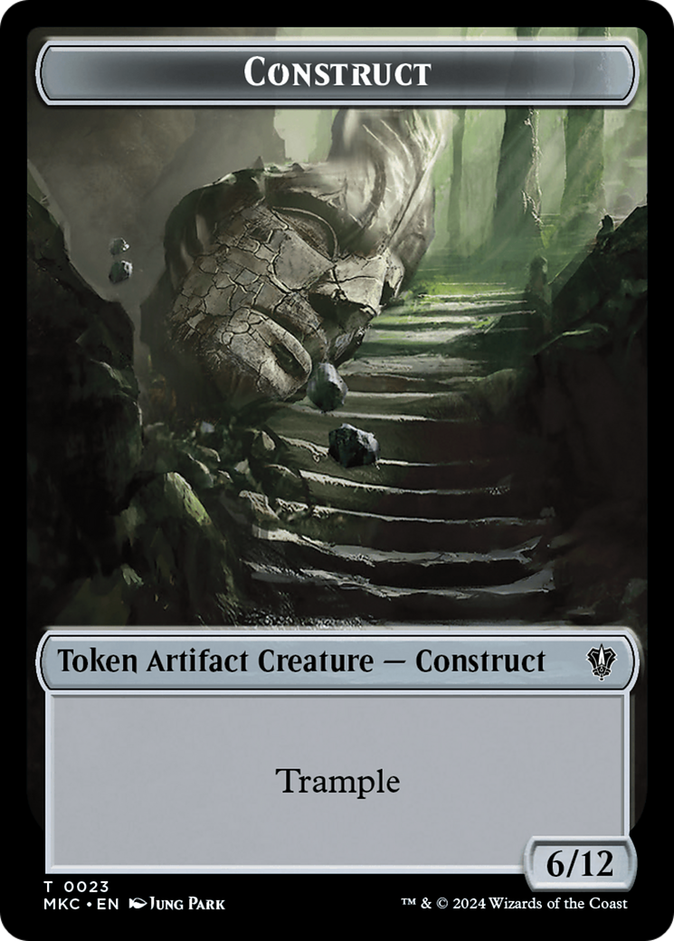 {T} Construct // Soldier Double-Sided Token [Murders at Karlov Manor Commander Tokens][TMKC 23//3]