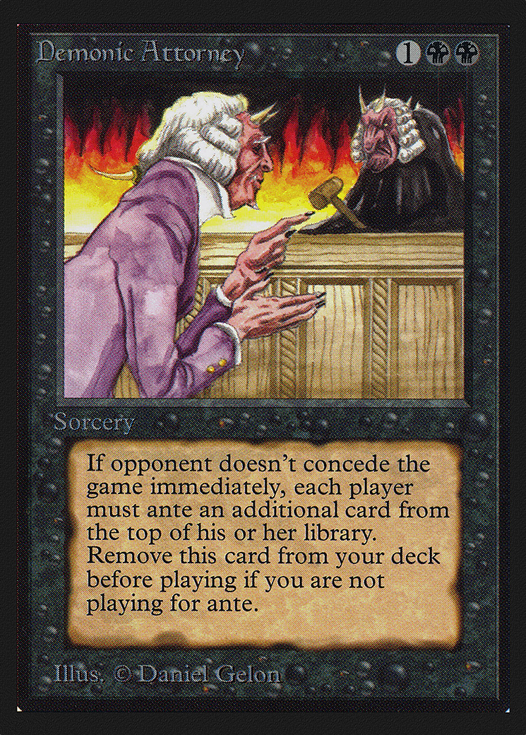 {R} Demonic Attorney [CollectorsÃ¢Â€Â™ Edition][GB CED 103] - Misty Mountain Games