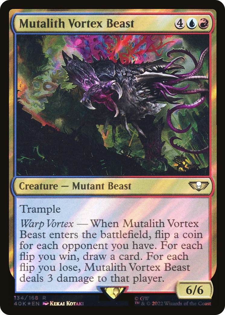 {R} Mutalith Vortex Beast (Surge Foil) [Universes Beyond: Warhammer 40,000][SF 40K 134]