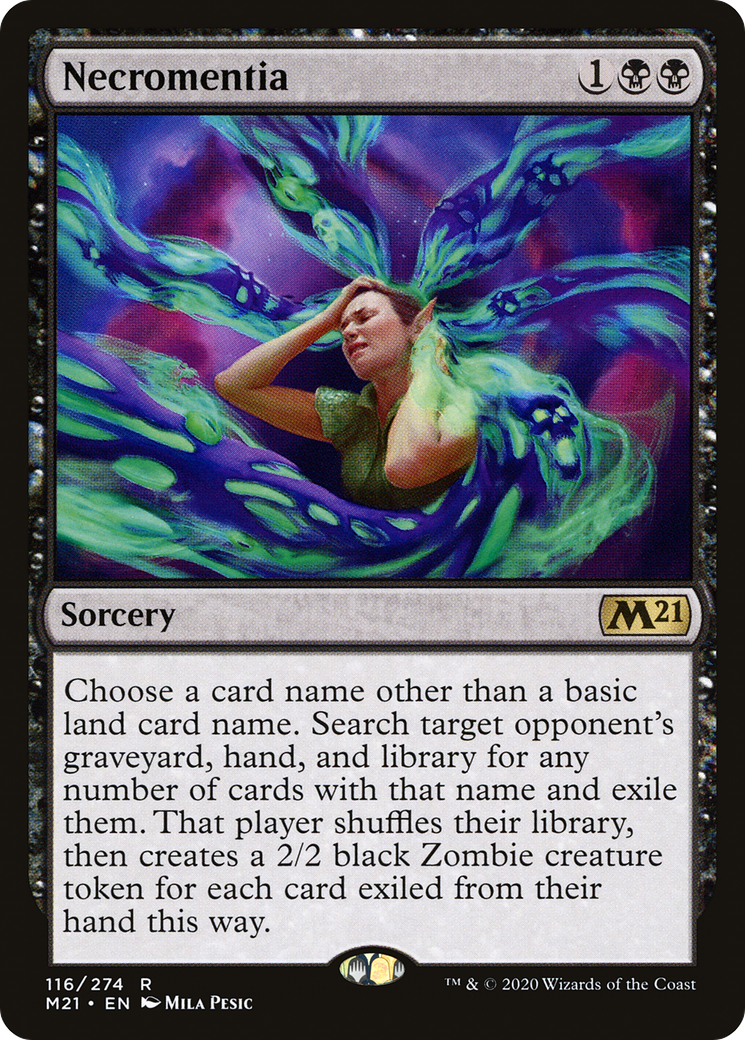 {R} Necromentia [Core Set 2021][M21 116] - Misty Mountain Games