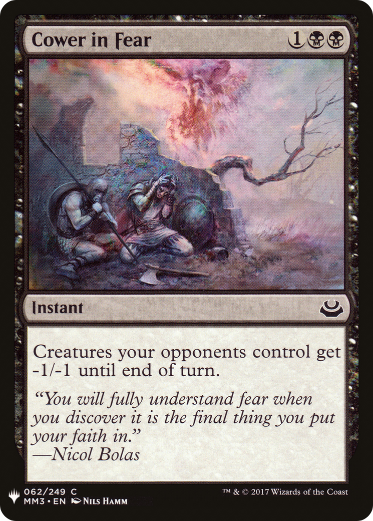 {C} Cower in Fear [Mystery Booster][LS MM3 062]