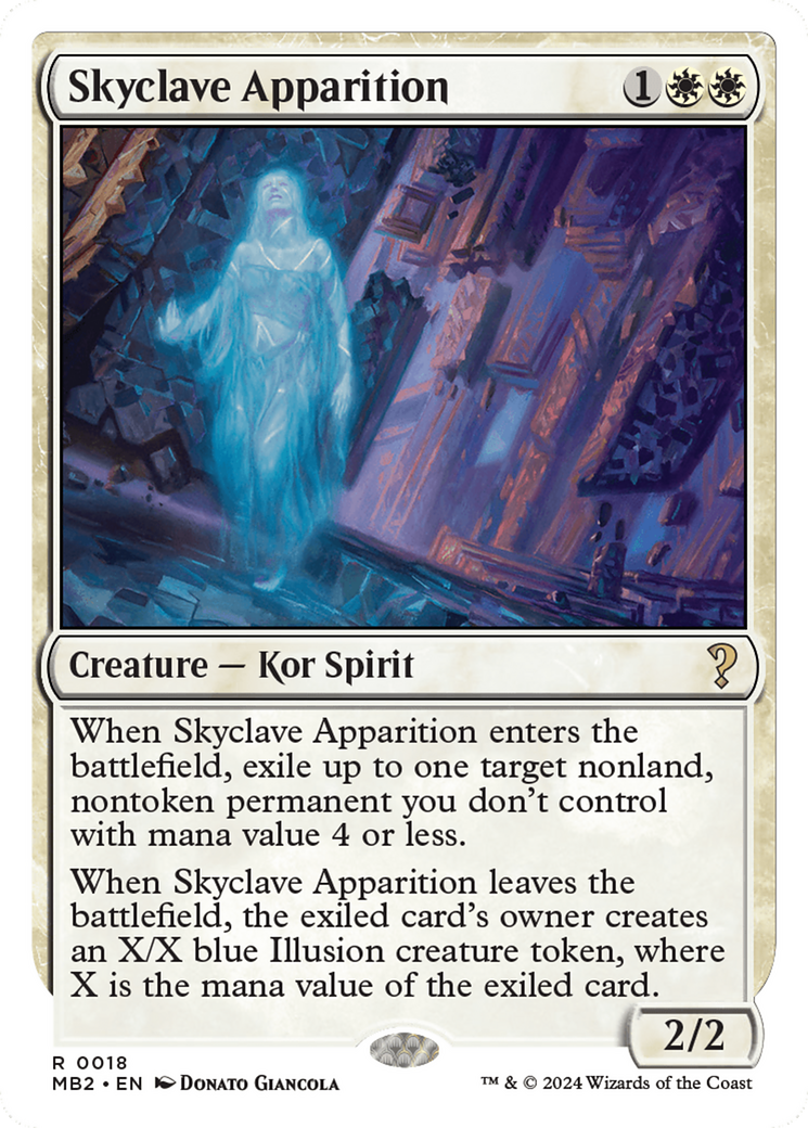 {R} Skyclave Apparition (White Border) [Mystery Booster 2][MB2 018]