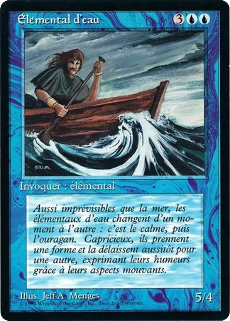{F} Water Elemental [Foreign Black Border][FBB 3ED 092]