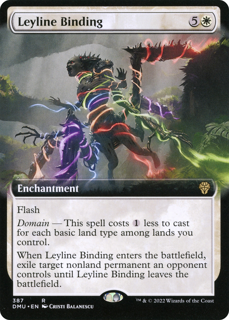 {R} Leyline Binding (Extended Art) [Dominaria United][DMU 387]