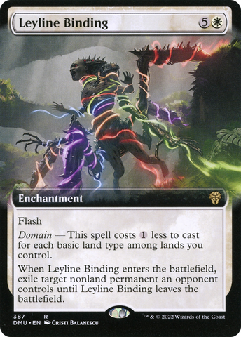 {R} Leyline Binding (Extended Art) [Dominaria United][DMU 387]