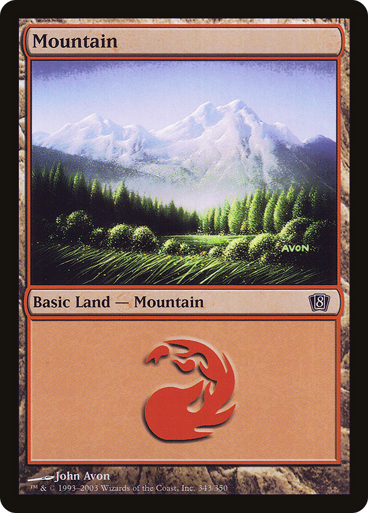 {B}[8ED 343] Mountain (343) [Eighth Edition]