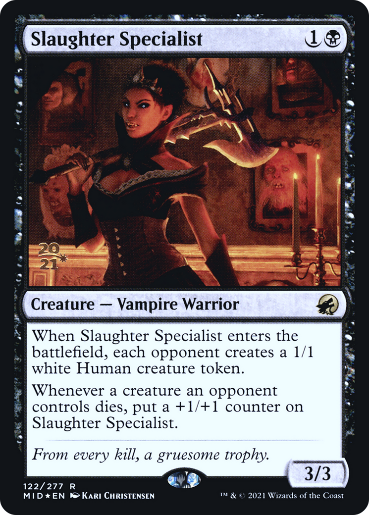 {R} Slaughter Specialist [Innistrad: Midnight Hunt Prerelease Promos][PR MID 122]