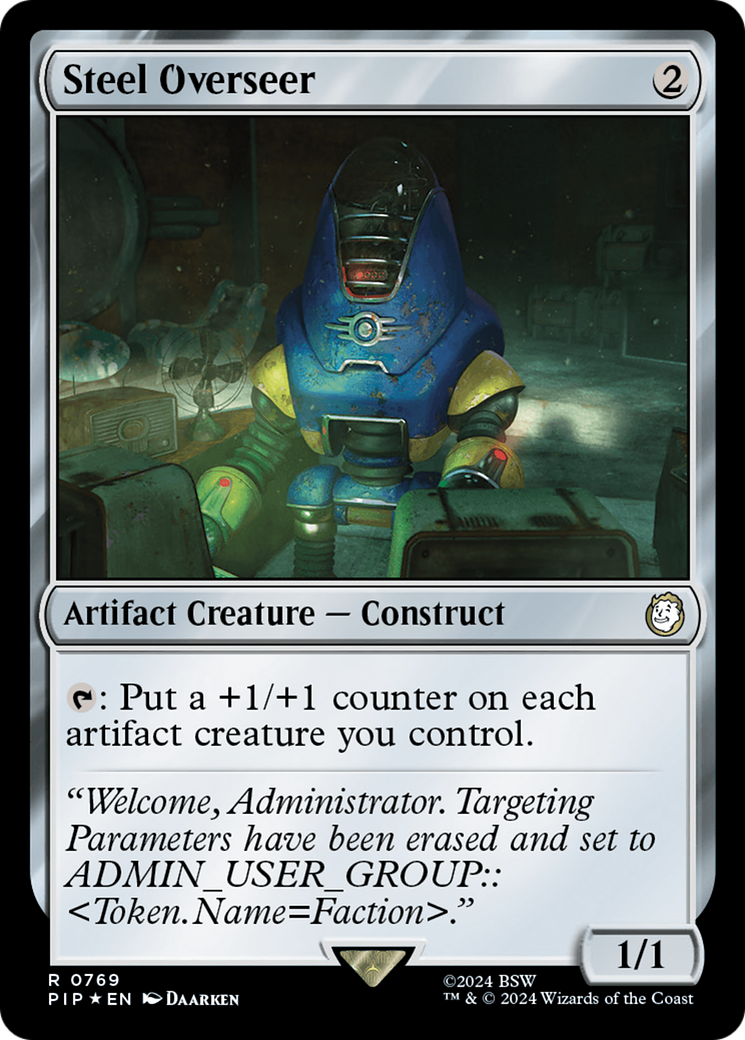 {R} Steel Overseer (Surge Foil) [Fallout][PIP 769]