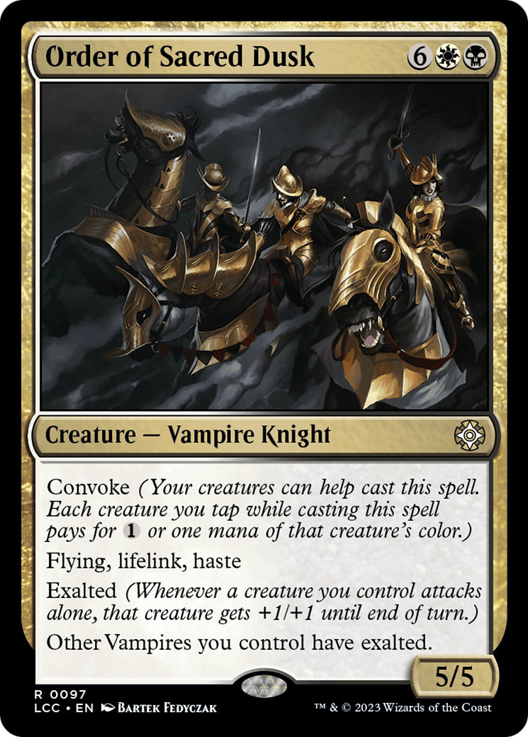 {R} Order of Sacred Dusk [The Lost Caverns of Ixalan Commander][LCC 097]