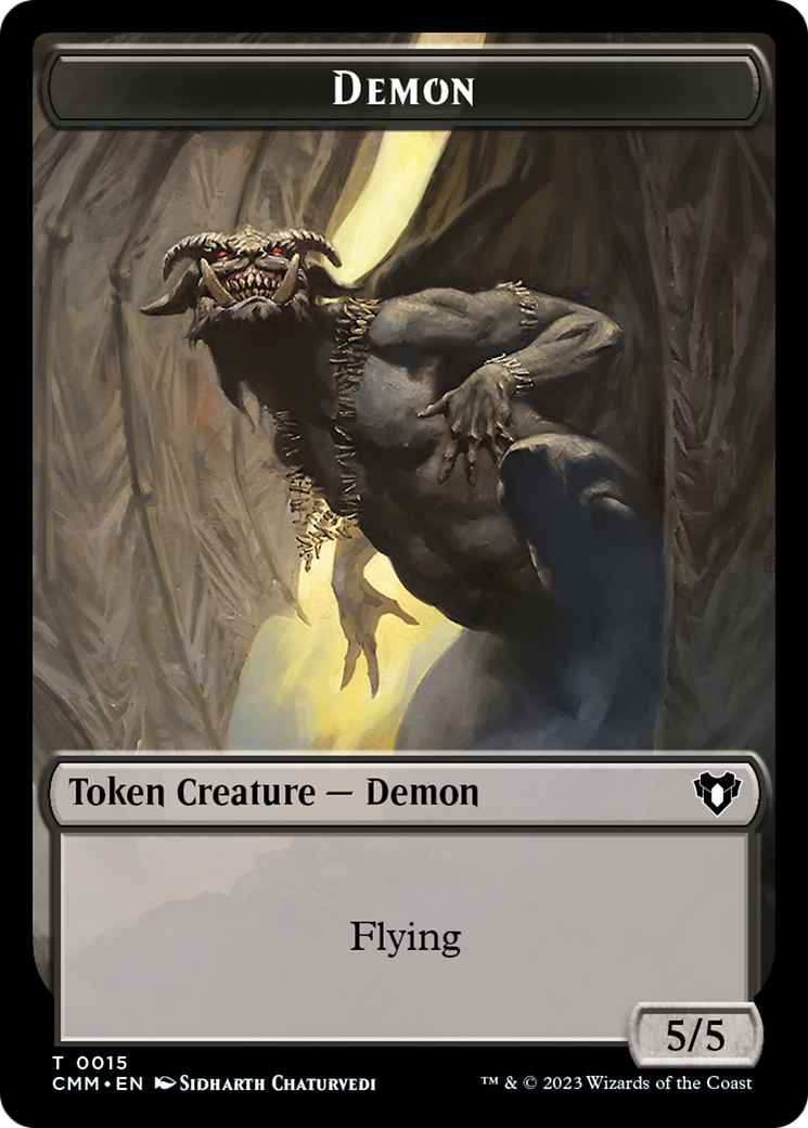 {T} Demon Token [Commander Masters Tokens][TCMM 015]