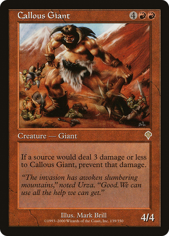 {R} Callous Giant [Invasion][INV 139]