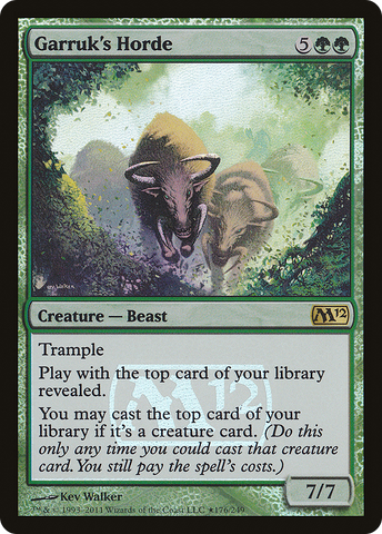 {R} Garruk's Horde [Magic 2012 Prerelease Promos][PR M12 176]