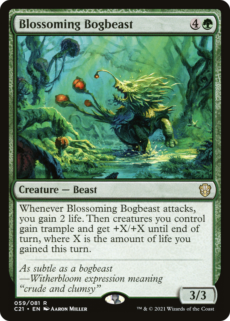{R} Blossoming Bogbeast [Commander 2021][C21 059]